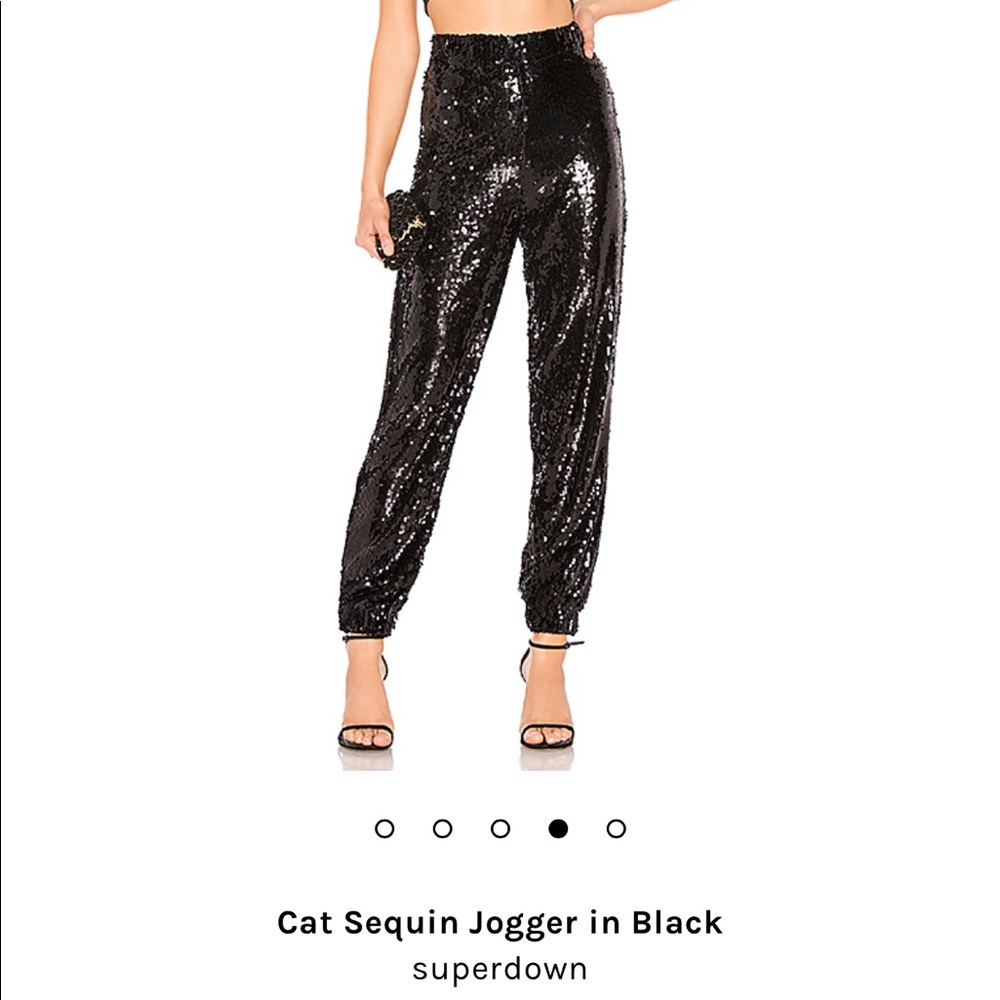 Sequin Pants - Revolve Cat Sequin Joggers